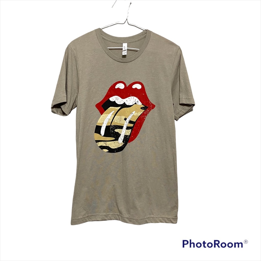 Bella Canvas Womens Rolling Stone Inspired Crew Neck T-Shirt